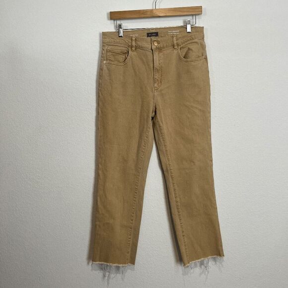 DL1961 Sand Denim High Rise Vintage Ankle Raw Hem Jeans Women's Size 29 - Picture 2 of 7